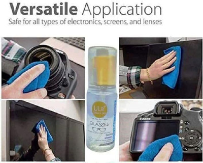 OKU Cleaning Spray Gel with Cloth Mobile,Laptop,Lens & Glasses 60ml (Pack of 3) for Computers, Gaming, Laptops, Mobiles(GEL-3)