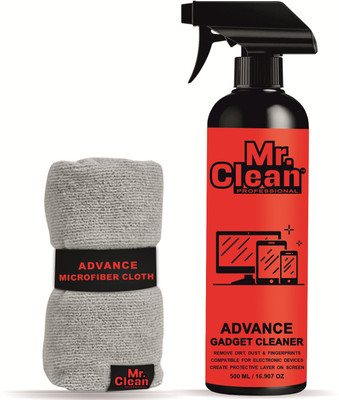 MCP Gadget Cleaner Spray 500ml with 1 Premium Microfiber Cloth Suitable for Computers, Gaming, Mobiles, Laptops(Gadget Cleaner Kit - Gentle & Effective Cleaning Solution)