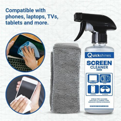 Quickshines Multi-Surface Screen & Lens Cleaner for Computers, Gaming, Laptops, Mobiles(500ml)