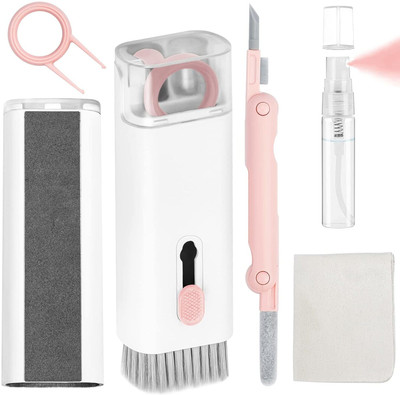 DRTRAEDER 7 In 1 Keyboard Cleaner Kit for Computers, Laptops, Mobiles(3 in 1 Cleaning Pen for AirPods Pro (Multicolor))