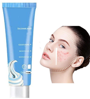 Luster Shine ice cream face mask Hydrating Moisturizer Cleanser for Dry/Sensitve Skin(120 ml)