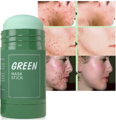 Yuency Green Tea Purifying Clay Stick Mask Oil Control Anti Acne Cleaning Solid Mask(40 g)
