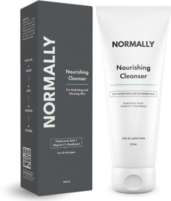 Normally Face Cleanser with Hyaluronic Acid and Vitamin C |  for All Skin Type Face Wash(100 ml)