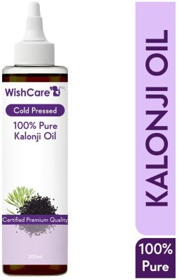 WishCare Premium Cold Pressed Kalonji Black Seed Oil for Healthy Hairs and Skin Hair Oil(200 ml)