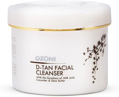OZONE D Tan Facial Cleanser with the Goodness of Cucumber, Milk & Shea Butter(250 g)