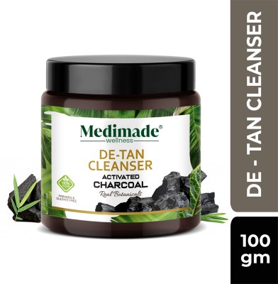 Medimade Activated Charcoal De-Tan Cleanser Face Wash(100 g)