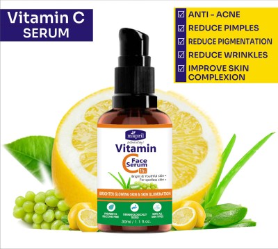 MAPRIL Vitamin C Serum for Natural Brightening & Clear Skin & Reduce Dark Spot/Wrinkles Face Wash(30 ml)