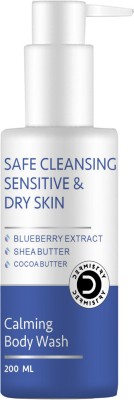 DERMISTRY Sensitive Dry Skin Safe Gentle Cleanser Soap Free Body Wash Shea & Cocoa Butter Face Wash(200 ml)