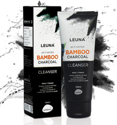 Aurelderma LEUNA ACTIVATED BAMBOO CHARCOAL CLEANSER Face Wash(100 ml)