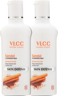 VLCC Sandal Cleansing Milk - (Pack of 2) Face Wash(100 ml)