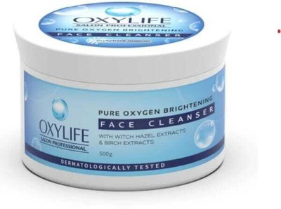 Oxylife Pure Oxygen Brightening Face Cleanser 500gm with Witch Hazel Extract Face Wash(500 g)