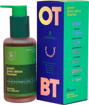 OTBT Glowing Green Detox Cleanser,oily skin, Fights Dark Spots 100 ml  Face Wash(100 ml)