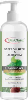 BioClairx Cleansing Gel Enriched with Saffron, Neem & Aloe Vera Face Wash(475 ml)