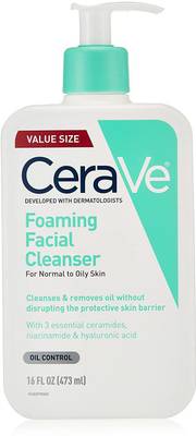 CeraVe Foaming Facial Cleanser | Daily Face Wash for Oily Skin with Hyaluronic Acid,