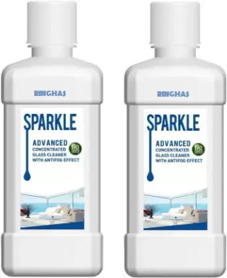 RINGHAS Sparkle Advanced Glass Cleaner With Antifog Effect 500 ml Pack of 2 Face Wash(1000 ml)