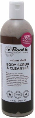 C.booth C. Booth Body Scrub and Cleanser Walnut Shell 16 Fluid Ounce Face Wash(473 ml)