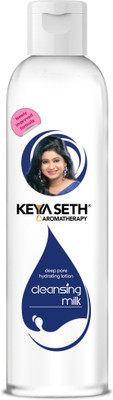 KEYA SETH AROMATHERAPY Cleansing Milk - Gentle Soft Deep Hydrating Cleanser Dirt & Makeup Remover. Face Wash(130 ml)
