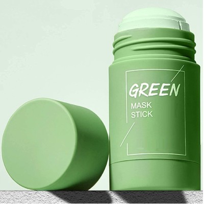 THTC Green Tea Mask Stick Facial Cleansing Oil Acne Blackhead Control Cleanser Face Wash(40 g)