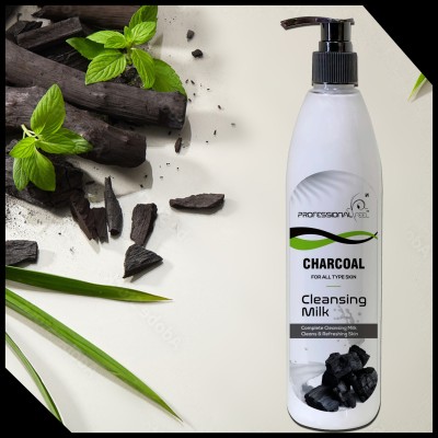 PROFESSIONAL FEEL Bamboo Charcoal Cleansing Milk (Smooth Soft & Clean Skin) Cleanser Face Wash(500 ml)