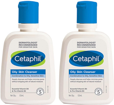 Cetaphil oily skin Cleanser Pack Of 2 Face Wash(250 ml)