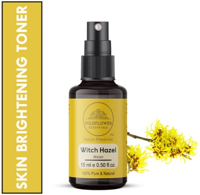 Wildflower essentials Witch Hazel Face Mist Spray Soothing Cleansing Refreshing Skin Brightening Toner(15 ml)