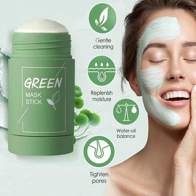 MYEONG Deep Cleanse Green Mask Stick Purifying Clay Mask Stick Face Wash(40 g)