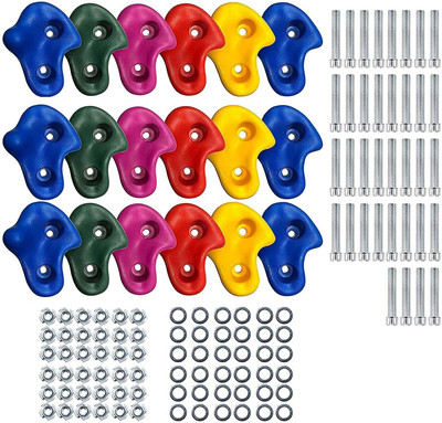 Reznor Rock Climbing Holds Play Set for Kids and Adults- Mounting Hardware Included Climbing Hold