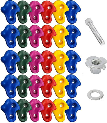 Reznor Rock Climbing Holds Play Set for Kids and Adults- Mounting Hardware Included Climbing Hold