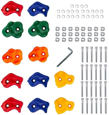 Reznor Multisize Rock Climbing Holds Play Set for DIY Kids & Adults Wall Climbing Stone Climbing Hold