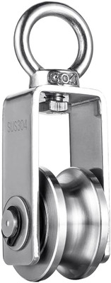 SERPLEX Cable Pulley Wheel 304 Stainless Steel for Gym Equipment Climbing Pulley(Silver)