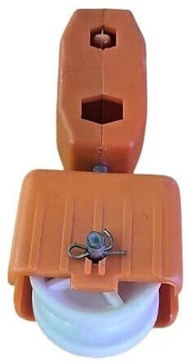 AES Freefall Plastic Cable Carrier Assembly| Cable Carrier Trolley for EOT Crane| Climbing Pulley(Orange)