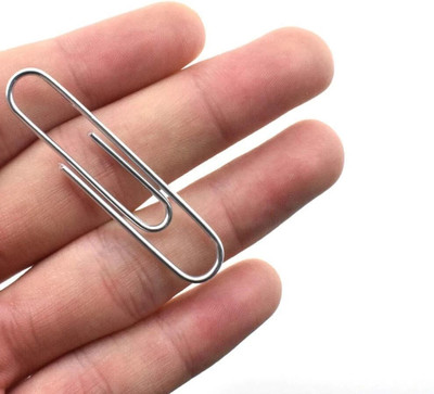 VSM Premium U Clips for Office Use (Pack of 50, Nickel Plated, Rust-Resistant Steel) 50MM Stainless Steel Metal(Set of 1, Silver)