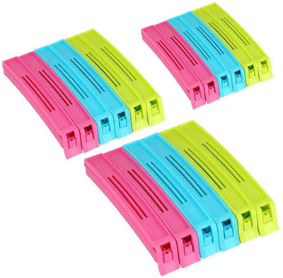 DSAFE Multipurpose sealing clips (Multicolor) -18pc small,medium,large Plastic Food clips and other use(Set of 18, Multicolor)