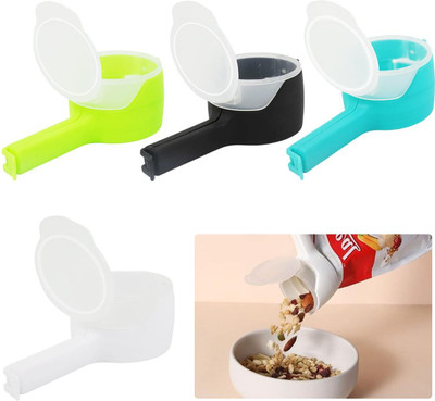 SERPLEX 4Pcs Food Bag Sealing Clips PP Airtight Multi Purpose Manual Vacuum Bag Sealer
