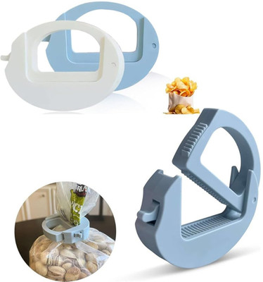 MAYCREATE 1 Medium Plastic Food Bag Clip(Set of 2, Multicolor)