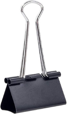 S Mark Binder Clamps 51 mm Tempered Steel Binder Clamps(Set of 12, Black)