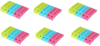 SJK FOOD CLIP 1*2.46 Mix Sizes Plastic Multipurpose Food Snack Plastic Bag Clip SealerClip(Set of 36, Multicolor)