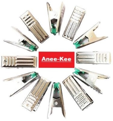 Anne-kee 36 PCs Cloth Clips Pegs Aqua Clothes Clips Cloths Pins Stainless Steel Cloth Clips(Steel Pack of 36)