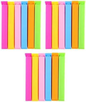 kudarat Food Clip Mix Sizes Plastic Multipurpose Food Snack Plastic Bag Clip Sealer(Set of 36, Multicolor)