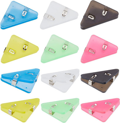 KKBAPU Paper Clip, Document Clip, Bookmarks, Bag Clips, Office Paper Clamps SAMLL PLASTIC clip(Set of 10, MULTYCOLOR)