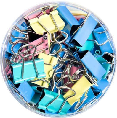 IMPRINT Multipurpose 20 MM Plastic Binder Clips(Set of 40, Multicolor)