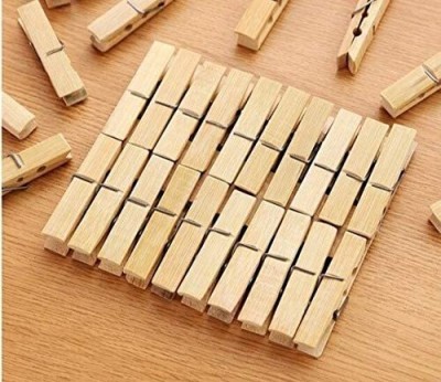 new sparsh MiniClip20 2 Inch Wood Wood(Set of 20, Brown)