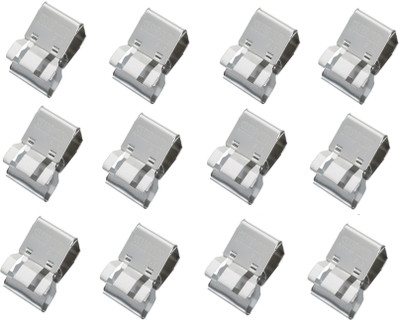 TOHKIN SC-LL6S-N Slide Clips LARGE Stainless steel PAPER SLIDE CLIP(Set of 12, Silver)