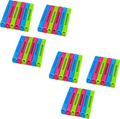 DeoDap Multipurpose Large, Medium ,Small Plastic Pouch/bag/packet Sealing Clips large Plastic Sealing Food Clips(Set of 36, Multicolor)