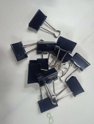 LSS LANCERS 1 41MM IRON STEEL PAPER HOLD(Set of 24, Black)