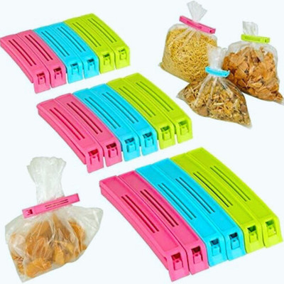 AnjaniputrA FC_006 Large::Medium::Small Plastic Food Bag Sealing AirTight Clips(Set of 36, Multicolor)