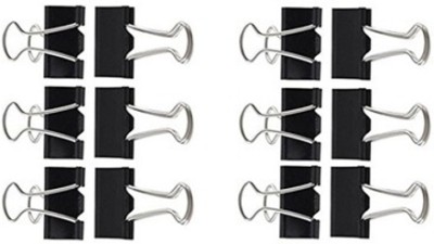 Red Champion Office Supplies, Metal Clips, Binder Clip, Paper Clamps, Office Clips 19mm Steel Paper Clips(Set of 6, Black)