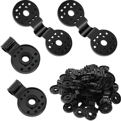 SNOWIE SOFT NA Medium PP Snap-on Clip(Set of 20, Black)