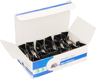 evohome SYB25 Medium Stainless Steel Binder Clip(Set of 48, SY B-25)