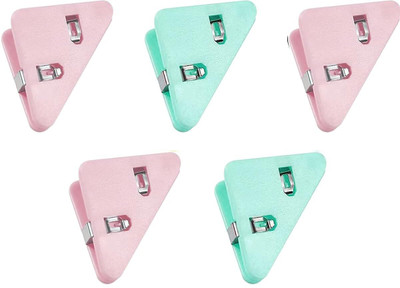 VIDORA Paper Clip Small Plastic Paper Clip(Set of 5, Multicolor)